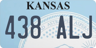 KS license plate 438ALJ