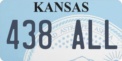 KS license plate 438ALL