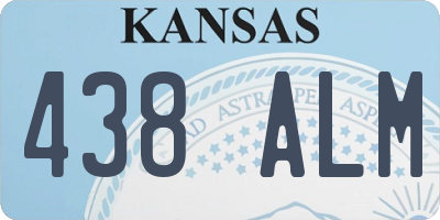 KS license plate 438ALM
