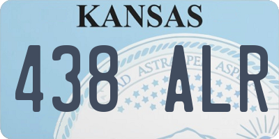 KS license plate 438ALR