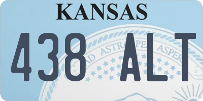 KS license plate 438ALT