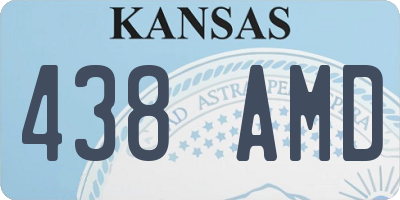 KS license plate 438AMD