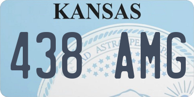KS license plate 438AMG