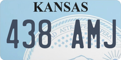 KS license plate 438AMJ