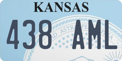 KS license plate 438AML