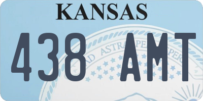 KS license plate 438AMT