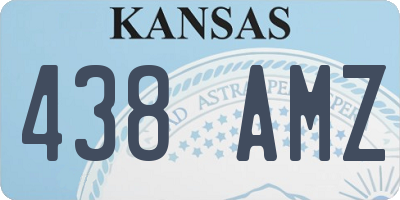 KS license plate 438AMZ