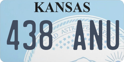 KS license plate 438ANU