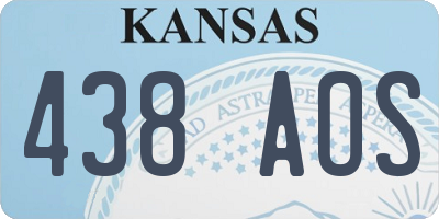 KS license plate 438AOS