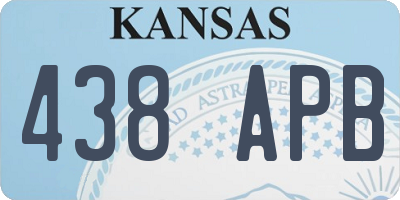 KS license plate 438APB