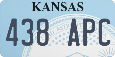 KS license plate 438APC