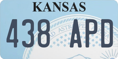 KS license plate 438APD