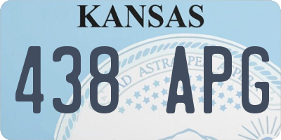 KS license plate 438APG