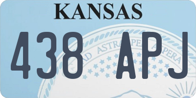 KS license plate 438APJ