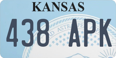 KS license plate 438APK