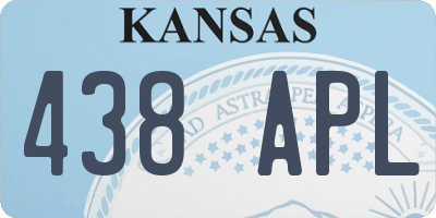 KS license plate 438APL