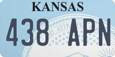 KS license plate 438APN