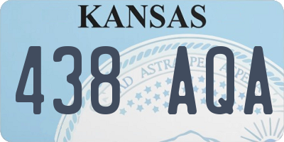 KS license plate 438AQA