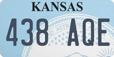 KS license plate 438AQE