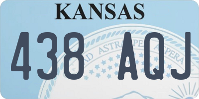 KS license plate 438AQJ