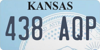 KS license plate 438AQP