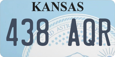 KS license plate 438AQR