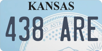 KS license plate 438ARE