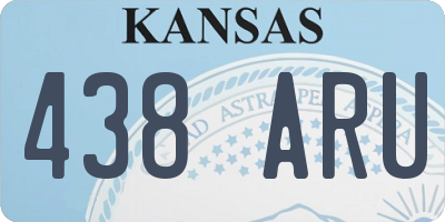 KS license plate 438ARU