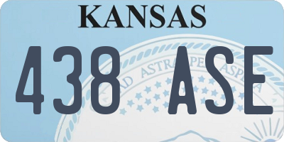 KS license plate 438ASE