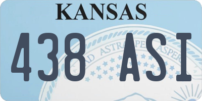 KS license plate 438ASI