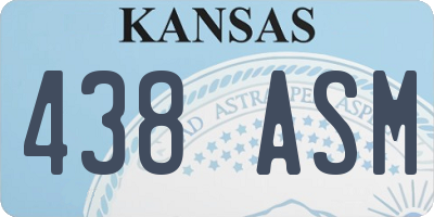 KS license plate 438ASM
