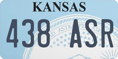 KS license plate 438ASR
