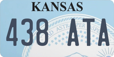 KS license plate 438ATA