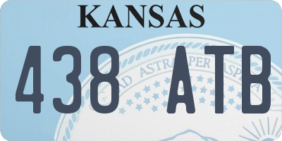 KS license plate 438ATB