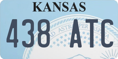 KS license plate 438ATC