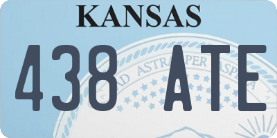 KS license plate 438ATE