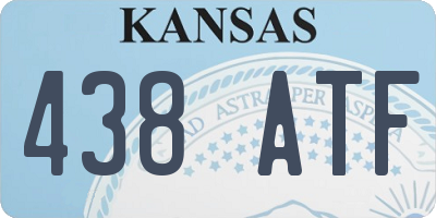 KS license plate 438ATF