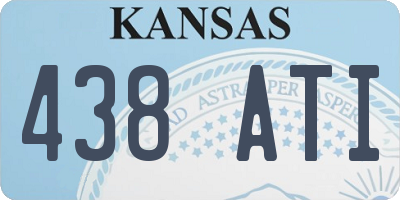 KS license plate 438ATI