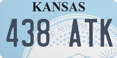 KS license plate 438ATK