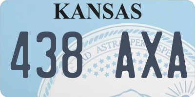 KS license plate 438AXA