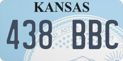 KS license plate 438BBC
