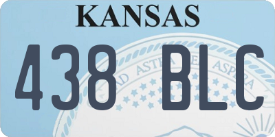 KS license plate 438BLC