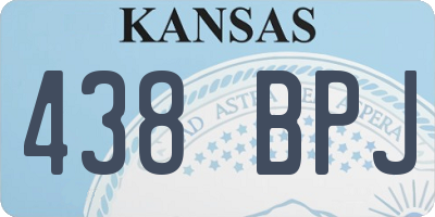 KS license plate 438BPJ