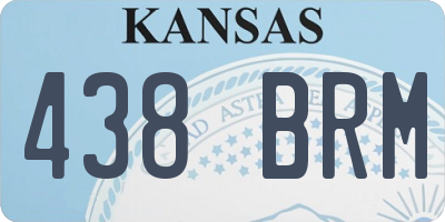 KS license plate 438BRM