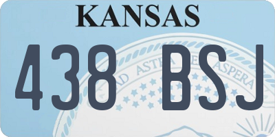 KS license plate 438BSJ