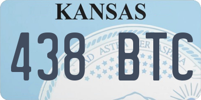 KS license plate 438BTC
