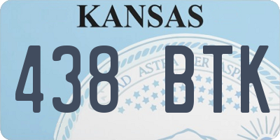 KS license plate 438BTK
