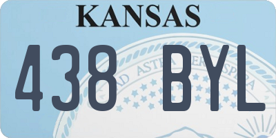 KS license plate 438BYL