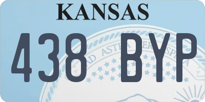 KS license plate 438BYP