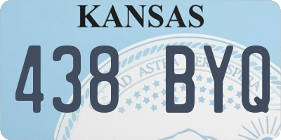 KS license plate 438BYQ
